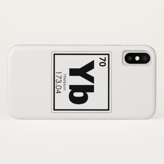 Symbool chemisch element Ytterbium Case-Mate iPhone Case (Achterkant (horizontaal))