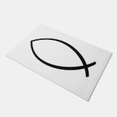 Symbool Christelijke vis (Ichthys) Deurmat (Schuin)