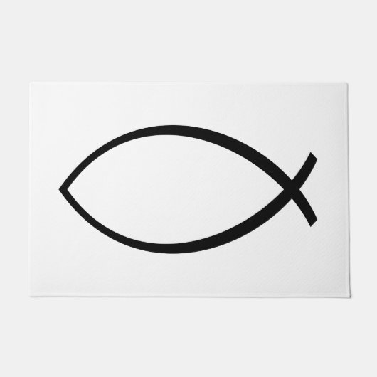 Symbool Christelijke vis (Ichthys) Deurmat (Voorkant)