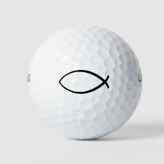 Symbool Christelijke vis (Ichthys) Golfballen (Voorkant)