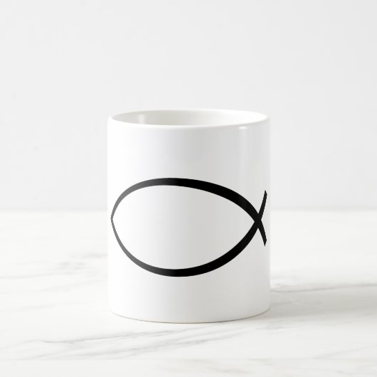 Symbool Christelijke vis (Ichthys) Koffiemok (Center)