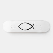 Symbool Christelijke vis (Ichthys) Persoonlijk Skateboard (Horizontaal)
