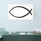 Symbool Christelijke vis (Ichthys) Spandoek (Beurs)