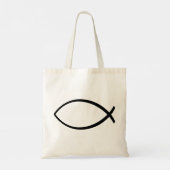 Symbool Christelijke vis (Ichthys) Tote Bag (Achterkant)