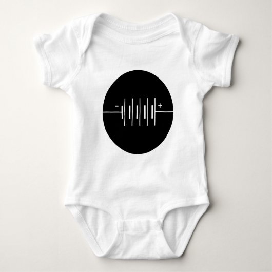 Symbool Circled Batterijen Romper (Voorkant)