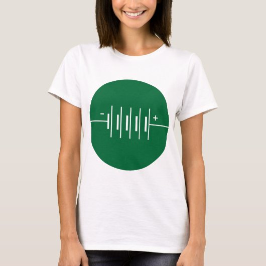 Symbool Circled Batterijen T-shirt (Voorkant)