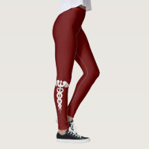 Symbool Dark Red Leggings
