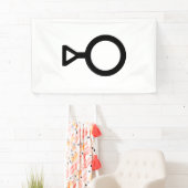 Symbool derde geslacht spandoek (Insitu)