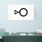 Symbool derde geslacht spandoek (Beurs)