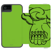 Symbool: Divine Hand Incipio iPhone Portemonnee Hoesje (Agenda Open)