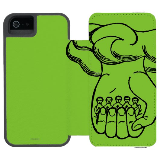 Symbool: Divine Hand Incipio iPhone Portemonnee Hoesje (Agenda Open)