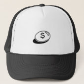 $ symbool Dollar Stijlvolle Creëer eigen tekst-Pet Trucker Pet (Voorkant)