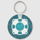 Symbool drijvende reddingsmiddelen sleutelhanger (Voorkant)