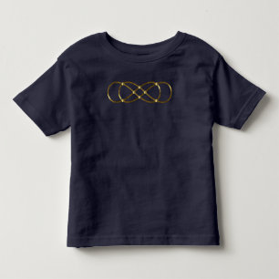 Symbool dubbel Infinity - Antiek Goud Kinder Shirts