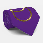 Symbool dubbel Infinity - Antiek Goud Stropdas (Opgerold)