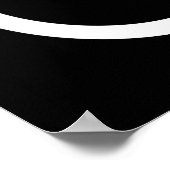 Symbool dubbele infiniteit - zwart en wit poster (Hoek)