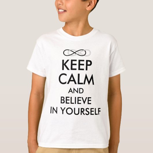 Symbool dubbele infiniteit - zwart en wit t-shirt (Voorkant)