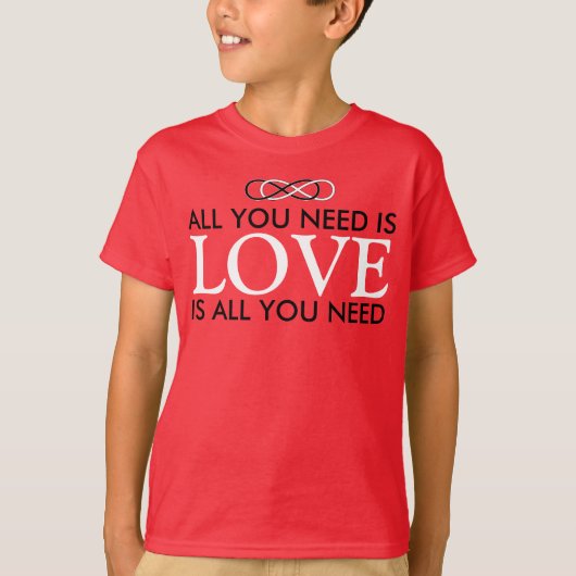 Symbool dubbele infiniteit - zwart en wit t-shirt (Voorkant)