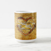 Symbool dubbele infinity hartje BiColor Koffiemok (Center)