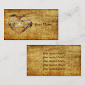 Symbool dubbele infinity hartje BiColor Visitekaartje (Voorkant / Achterkant)