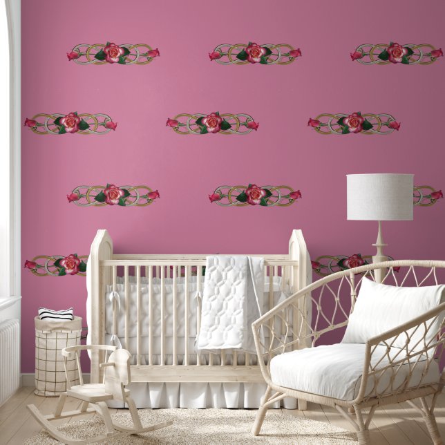 Symbool - dubbele oneindigheid - Roos 2 Behang (Kinderen)