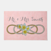 Symbool Dubbelfindigheid - Frangipani Gold Silver Deurmat (Voorkant)