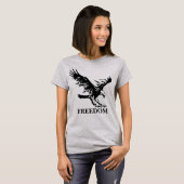 Symbool Eagle Freedom. Gepersonaliseerd T-shirt (Voorkant volledig)