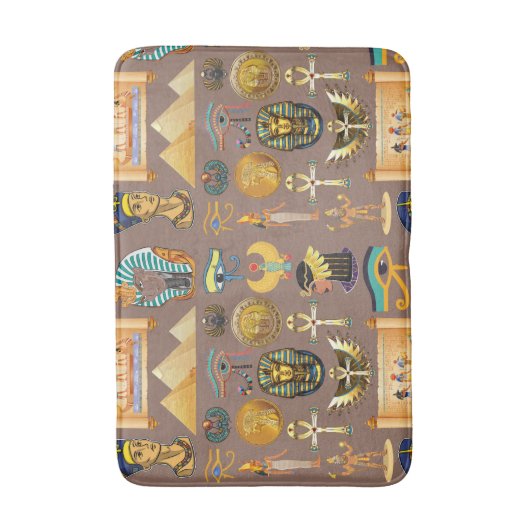 Symbool Egyptisch ouderlijk rechthoekig patroonsym Badmat (Voorkant Verticaal)