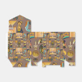 Symbool Egyptisch ouderlijk rechthoekig patroonsym Bedankdoosjes (Uitgevouwen)