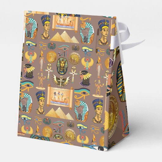 Symbool Egyptisch ouderlijk rechthoekig patroonsym Bedankdoosjes (Achterkant)