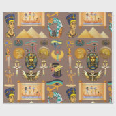Symbool Egyptisch ouderlijk rechthoekig patroonsym Cadeaupapier (Vlak)
