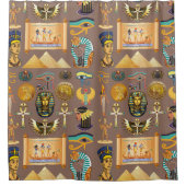 Symbool Egyptisch ouderlijk rechthoekig patroonsym Douchegordijn (Voorkant)