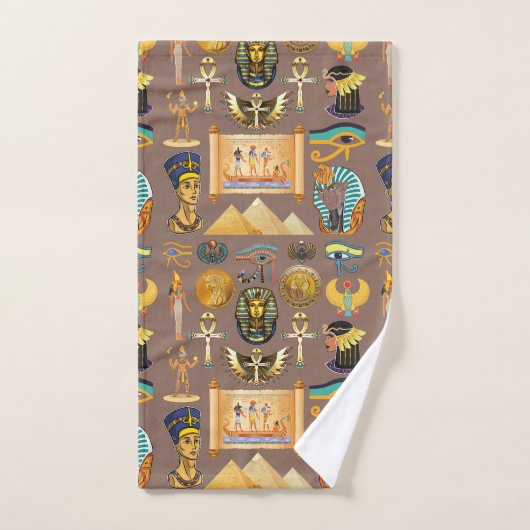 Symbool Egyptisch ouderlijk rechthoekig patroonsym Handdoek (Handdoek)