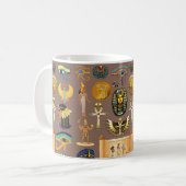Symbool Egyptisch ouderlijk rechthoekig patroonsym Koffiemok (Voorkant links)