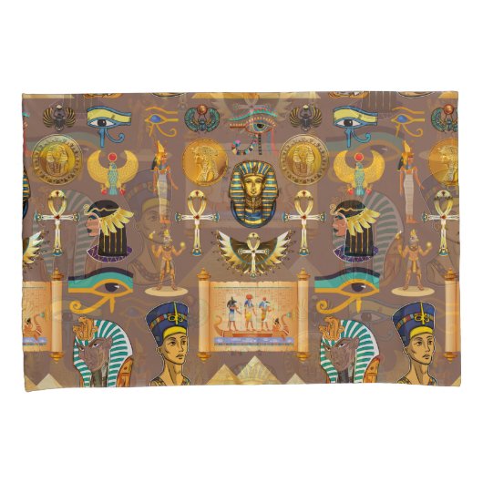 Symbool Egyptisch ouderlijk rechthoekig patroonsym Kussensloop (Voorkant-Rechts)