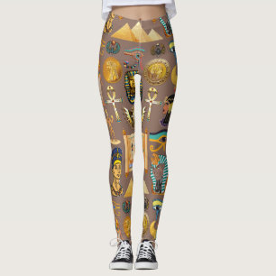 Symbool Egyptisch ouderlijk rechthoekig patroonsym Leggings
