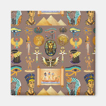 Symbool Egyptisch ouderlijk rechthoekig patroonsym