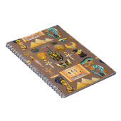 Symbool Egyptisch ouderlijk rechthoekig patroonsym Notitieboek (Rechterzijde)