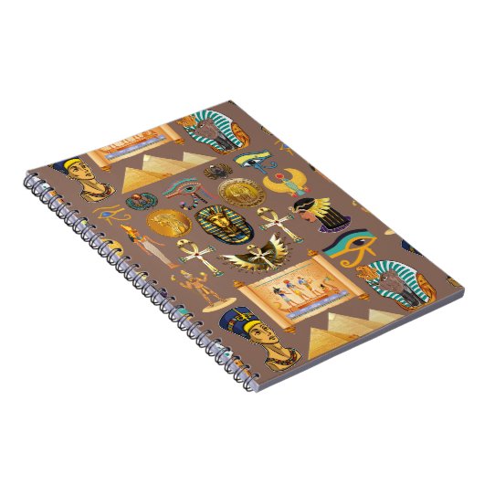 Symbool Egyptisch ouderlijk rechthoekig patroonsym Notitieboek (Rechterzijde)