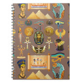 Symbool Egyptisch ouderlijk rechthoekig patroonsym Notitieboek (Voorkant)