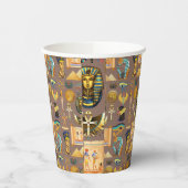 Symbool Egyptisch ouderlijk rechthoekig patroonsym Papieren Bekers (Links)