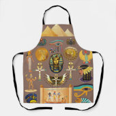Symbool Egyptisch ouderlijk rechthoekig patroonsym Schort (Voorkant)