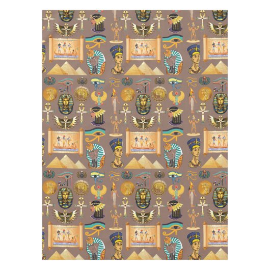 Symbool Egyptisch ouderlijk rechthoekig patroonsym Tafelkleed (Voorkant)