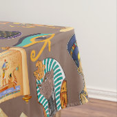 Symbool Egyptisch ouderlijk rechthoekig patroonsym Tafelkleed (Voorbeeld)