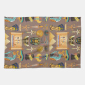 Symbool Egyptisch ouderlijk rechthoekig patroonsym Theedoek (Horizontaal)