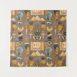 Symbool Egyptisch ouderlijk rechthoekig patroonsym Wandkleed