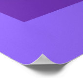 Symbool Elomin / goud blauw paars Poster (Hoek)