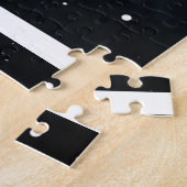 Symbool en naam van Capricorn Zodiac Star Sign Hor Legpuzzel (Zijkant)