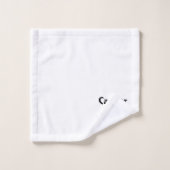 Symbool en teken van de dierentuin van kanker bad handdoek (Wasdoekje)