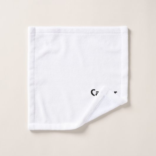 Symbool en teken van de dierentuin van kanker bad handdoek (Wasdoekje)